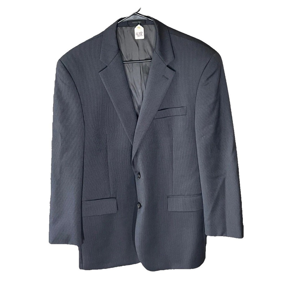 Lauren Ralph Lauren Gray Wool Blazer Men's 42R Business Suit Coat Jacket‎